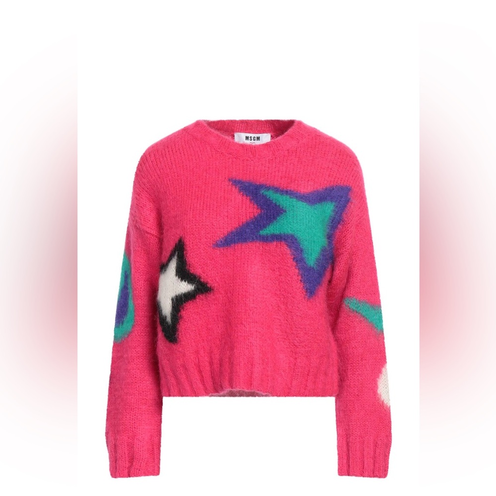 MSGM Mohair blend sweater IN FUSHIA Size L